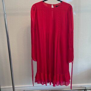 Pinch Pintuck A-Line Dress